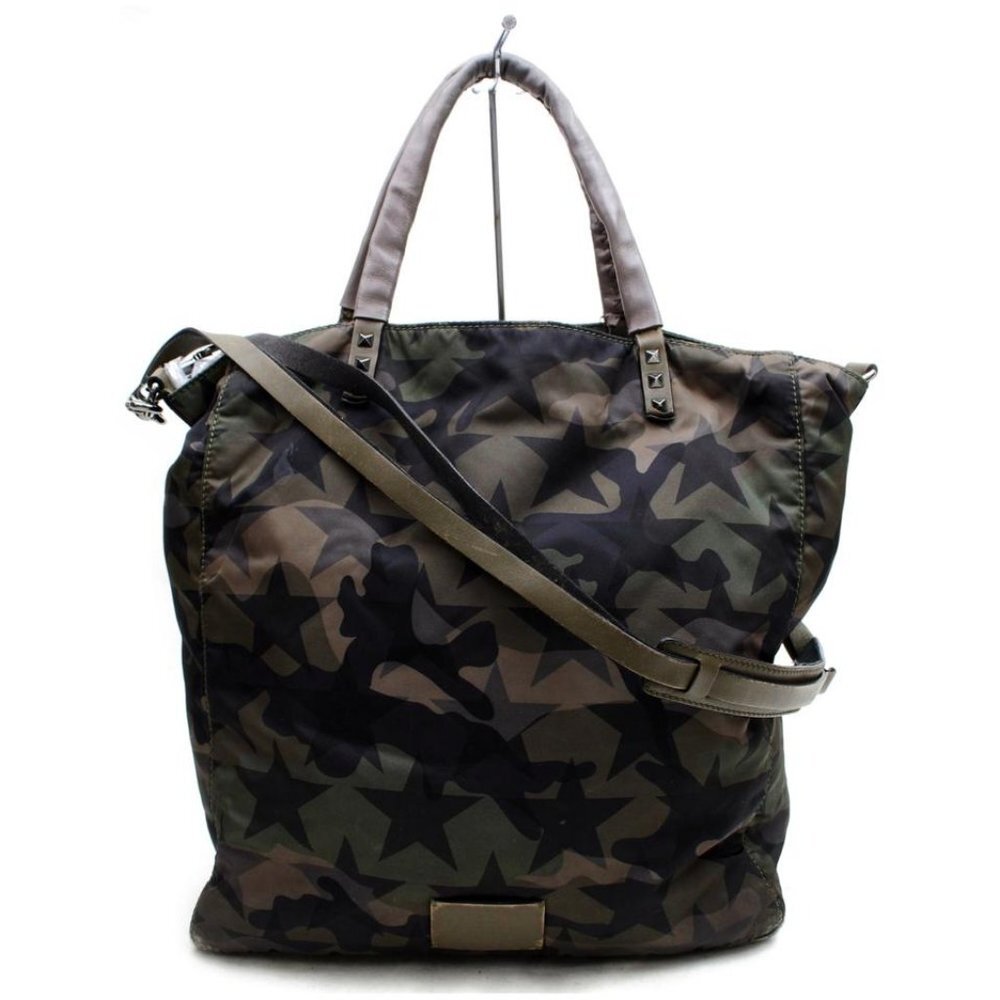 Valentino Camouflage Star Rockstud 2way Tote